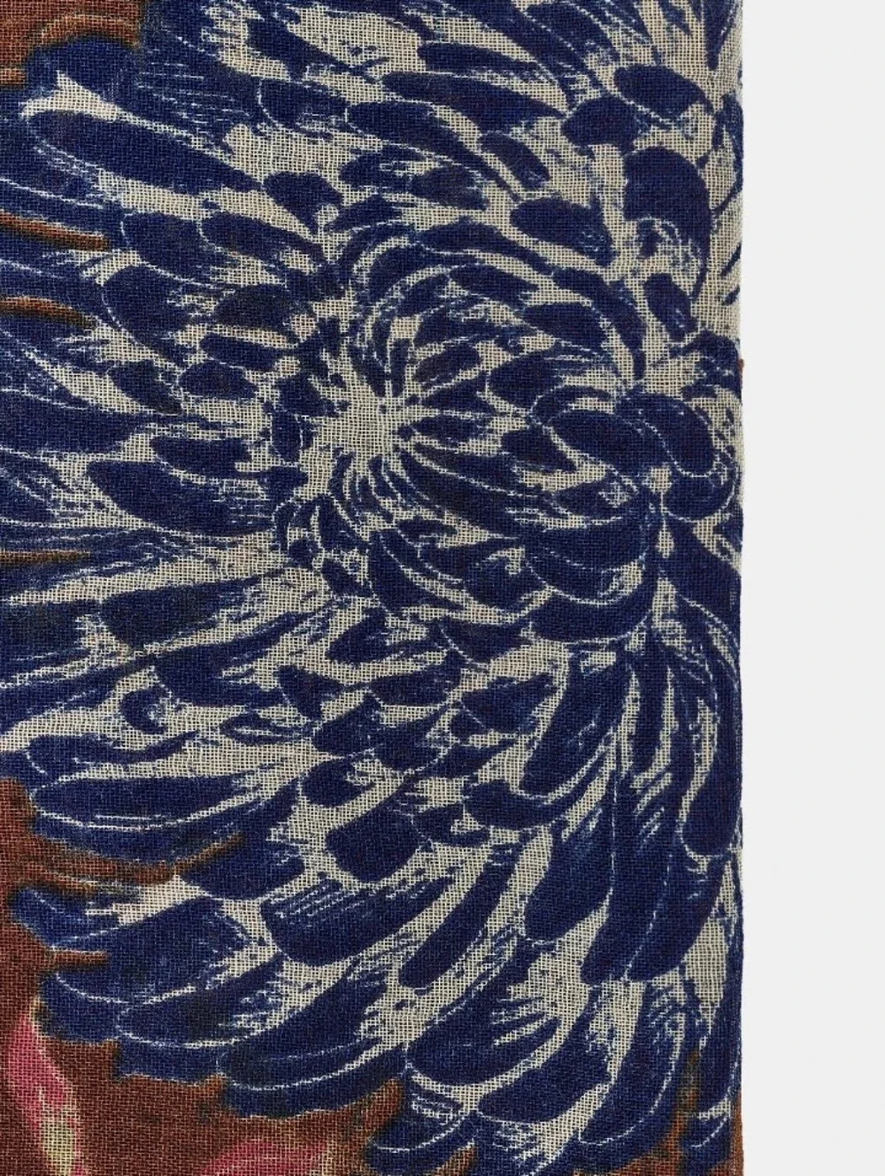 ZARA Women's Peonies Print Scarf(Multi, Size:M)